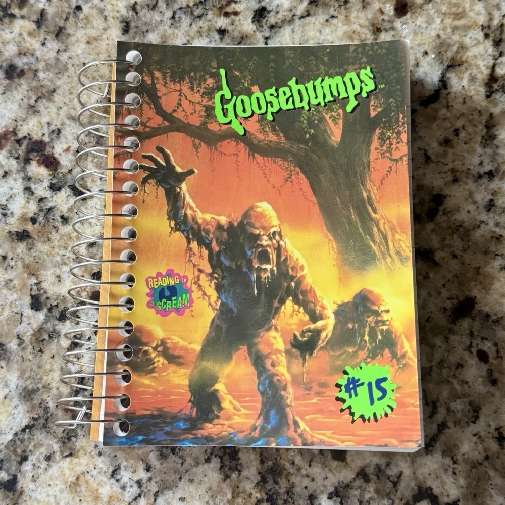 Vintage 1990s Goosebumps You Can't Scare Me! Mini Notebook Fat Book